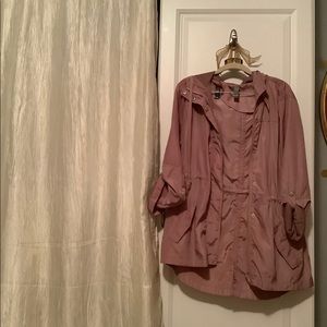 Blush-Pink Raincoat, M